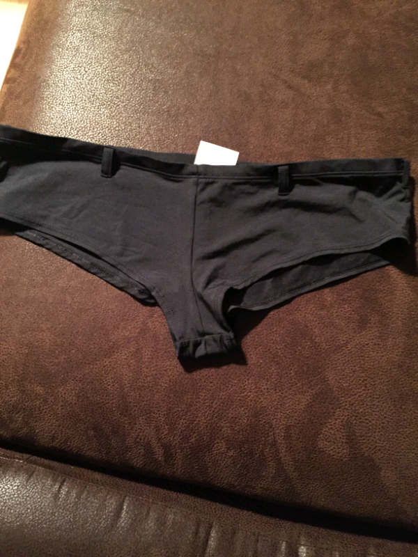 black bikini bottoms size 14